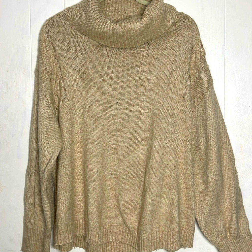 St. John’s Bay Plus Womens Turtleneck Long Sleeve Pullover Sweater